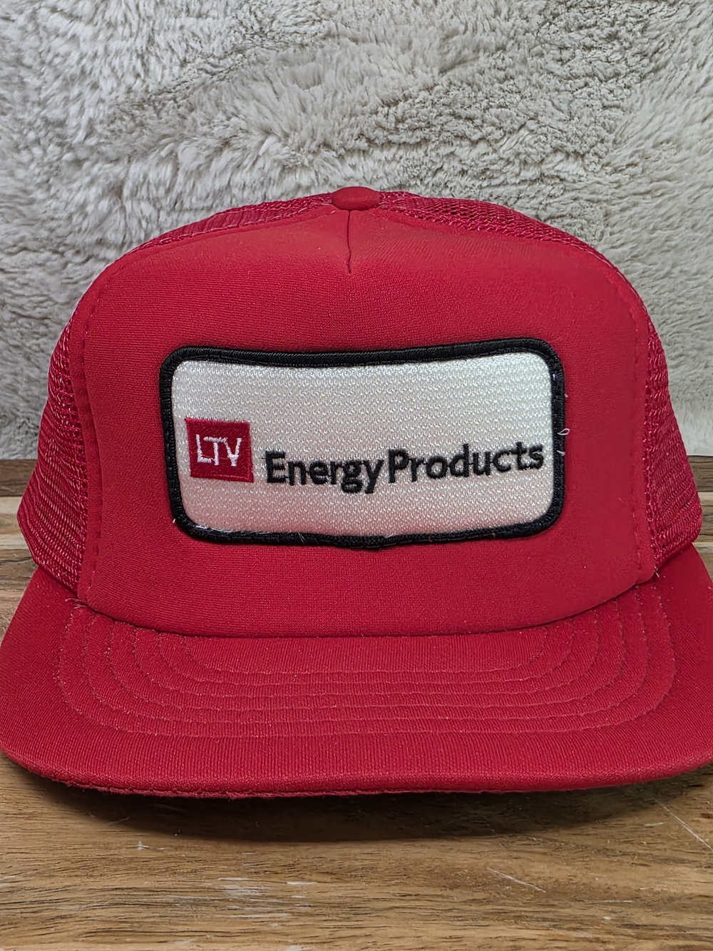 LTV Vintage Energy Products Red Trucker Hat